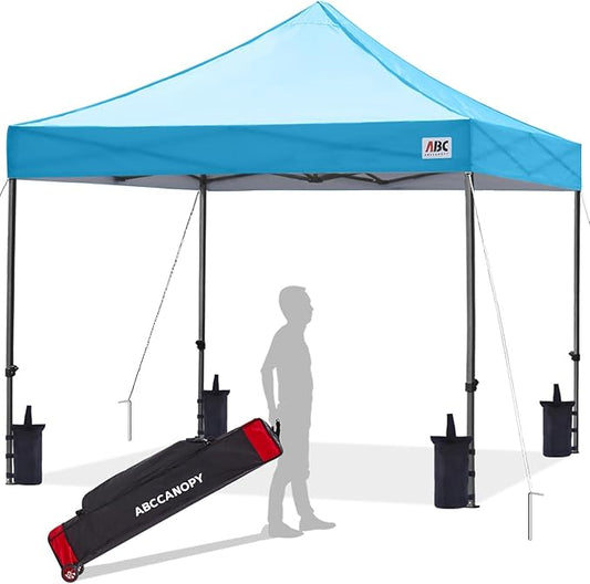 ABCCANOPY Patio Pop Up Canopy Tent 10x10 Commercial-Series (Sky Blue)