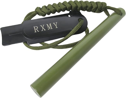 RXMY Fire Starter Survival Tool 5 Inch,Ferro Rod Flint Fire Starter,A Kit for Wilderness Survival.5(Long) x 1/2"(Diameter)