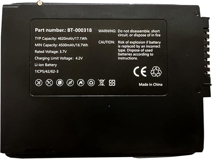 FITHOOD BT-000318 Battery Replacement for Symbol TC70 TC77 TC75 TC72 BT-000318 82-171249-01 82-171249-02 Battery（4500mAh,3.7v）