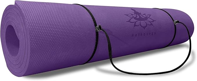 Hatha Yoga Thick TPE Yoga Mat 72"x 27"x1/3 inch Non Slip Eco Friendly Exercise Mat for Yoga Pilates & Floor Workouts