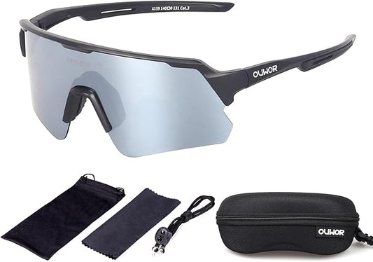Polarized Cycling Glasses for Men Women Youth, UV400 Mountain Bike Sunglasses for Bicycle Mtb Running Fishing Baseball