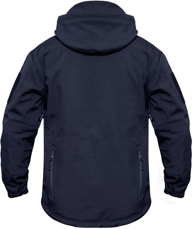 MAGCOMSEN Men's Tactical Jacket 7 Pockets Performance Fleece Lined Water Resistant Ski Snow Soft Shell Winter Coats