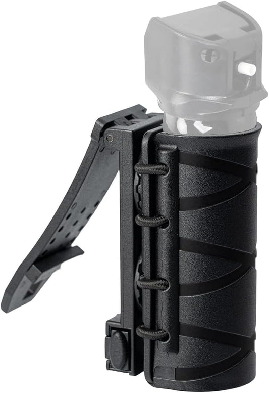 Open to OC/MOLLE Vest Quick Release Pepper Spray Holder/Mace Spray Holster for Duty Belt, 360° Rotating Carrier Sheath MK3 MK4 Canisters Holder for Men Women