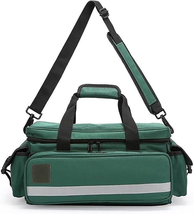 First Aid Bag,Medical Bag,First Responder Bag for Trauma,Medical Bag Organizer with Detachable Dividers for Nurses,Home Health Care,EMT(Bag Only)