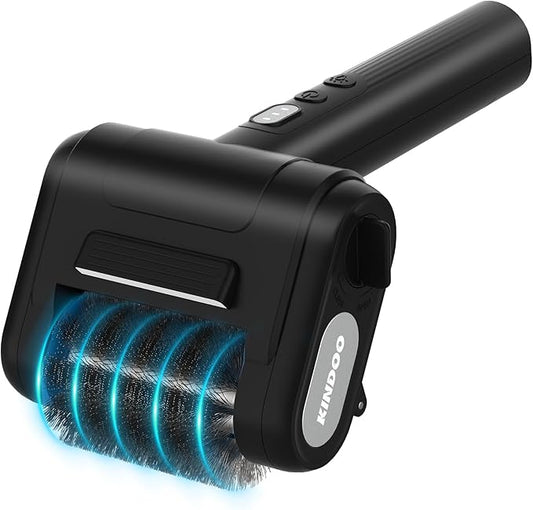 Electric Rechargeable Grill Brush,Grill Cleaner for Outdoor Grill with 800 RPM Motor - Bristle-Free Stainless Steel Grill Cleaner with LED Light for BBQ, Heavy Duty Grill Cleaning Tool(Black)