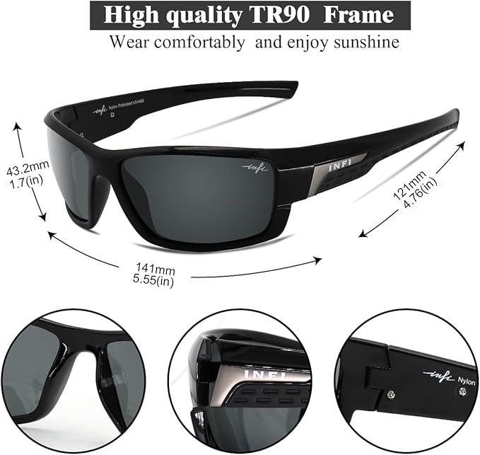 INFI Fishing Polarized Sunglasses for Men and Women Sports Sun Glasses UV Protection