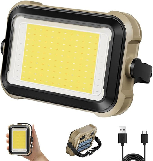 LED Camping Lantern Rechargeable,Solar Lanterns,Portable Camping Lights 3 Light Modes, Waterproof Camping Essentials for Power Outages, Emergency, Tent, Outdoor