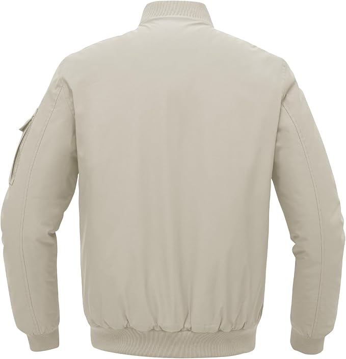 Gopune Men's Windproof Bomber Jacket Warm Water Resistant Windbreaker Winter Outwear Quilted Jackets Coats