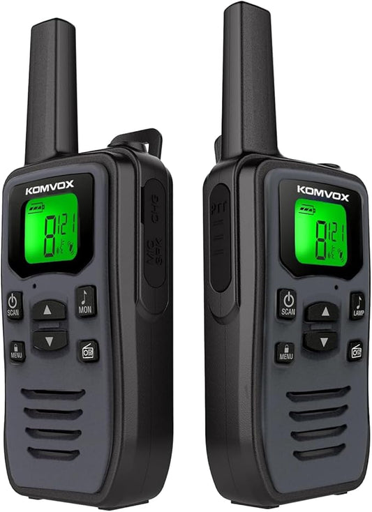 Long Walkie Talkies for Adults with 36 Channels, Two-Way Radio Walkie Talky with NOAA Weather Alerts, Emergency Radio for Camping Hiking Gear