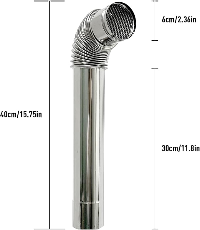 2.36" Spark Arrestor Screen Stove Pipe Filter Chimney Rain Cap for Camping Wood Stove