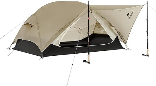 Naturehike Mongar UL 1-2 Person Backpacking Tent,15D Nylon Waterproof Ultralight One Person Two Person Tent with Footprint
