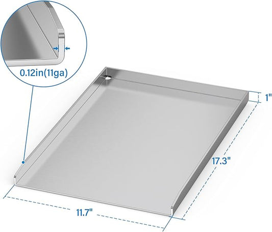 Stanbroil Stainless Steel Griddle Pan for Weber Spirit Grill Models - Gas Grill Griddle for Spirit 300 series, Spirit 700, Genesis Silver B/C, Genesis Gold B/C, Genesis Platinum B/C (2005 model Year)