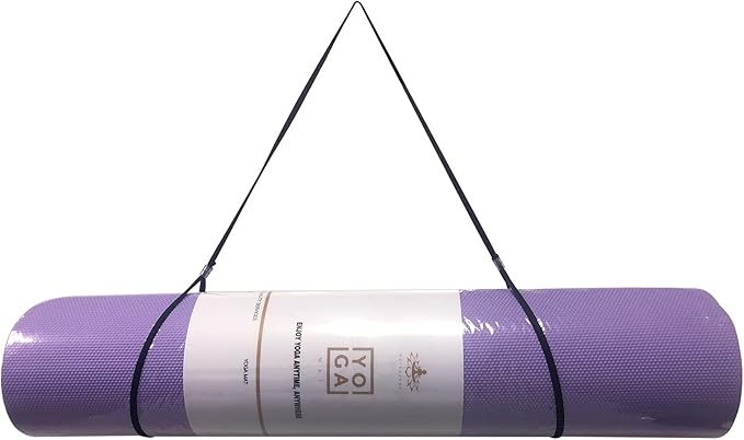 Hatha Yoga Thick TPE Yoga Mat 72"x 27"x1/3 inch Non Slip Eco Friendly Exercise Mat for Yoga Pilates & Floor Workouts