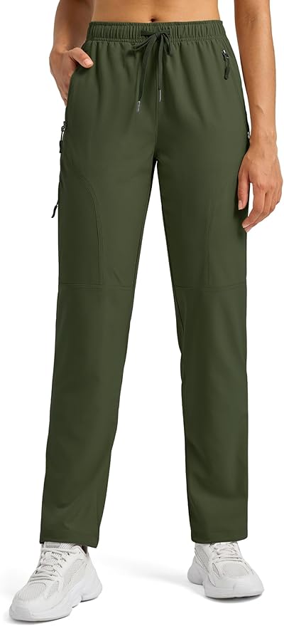Willit Women's Hiking Pants Quick Dry Cargo Pants Lightweight Water Resistant Travel Golf Pockets Petite/Regular/Tall