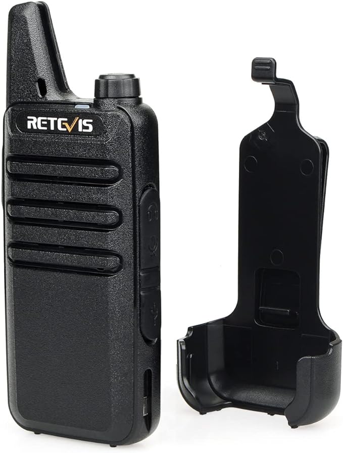 Retevis RT22 2 Way Radios Walkie Talkies,Rechargeable Long Range Two Way Radio, USB VOX Small Emergency 2 Pin Earpiece Headset,for School Retail Church Restaurant (Packed in Pairs with 5 Boxes)