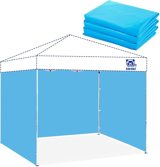 3PCS Canopy Sidewalls for 10x10 Pop Up Canopy Tent Waterproof, 99% UV Protection, 3 Piece Sidewalls, (Sidewall Only, Canopy Tent NOT Included)