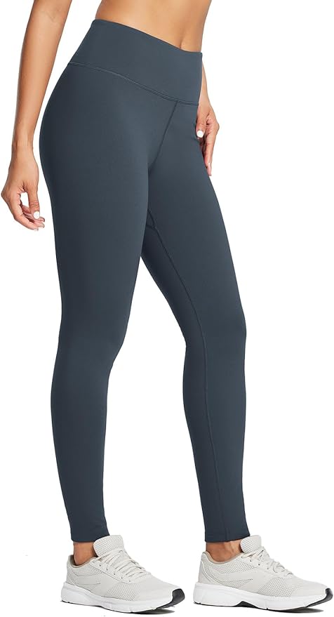baleaf Women's Fleece Lined Leggings Water Resistant Thermal Winter Warm Tights High Waisted with Pockets Running Gear