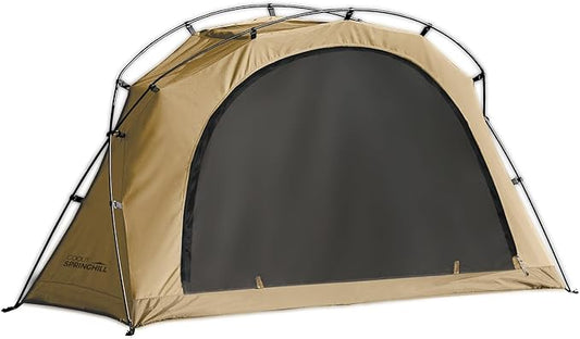 Penglai 1 Person Backpacking Tent - Portable Lightweight Camping Tent 210G TC Cotton, Compact for Traveling & Hiking