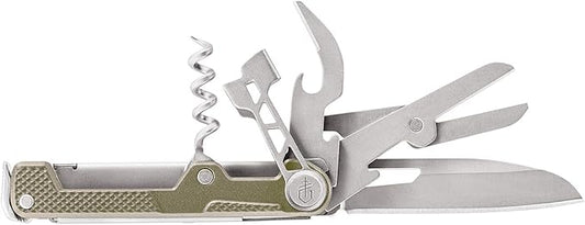Gerber Gear Armbar Cork Pocket Knife EDC Multitool with Blade, Pry Bar, and Hammer for Camping, Gold