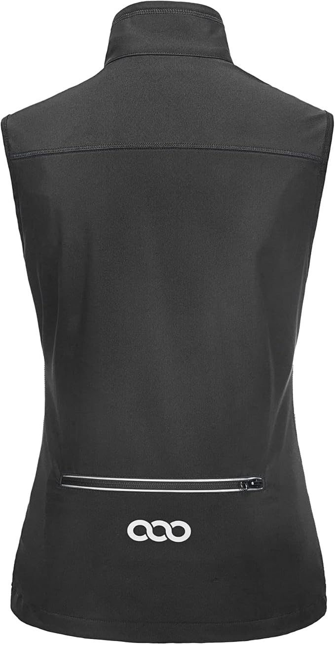 33,000ft Women's Lightweight Running Vest Outerwear with Pockets, Windproof Sleeveless Jacket for Golf Hiking Travel