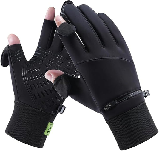 Winter Gloves for Men Women - Waterproof, Touchscreen, Thermal Snow Gloves for Running, Cycling, Driving