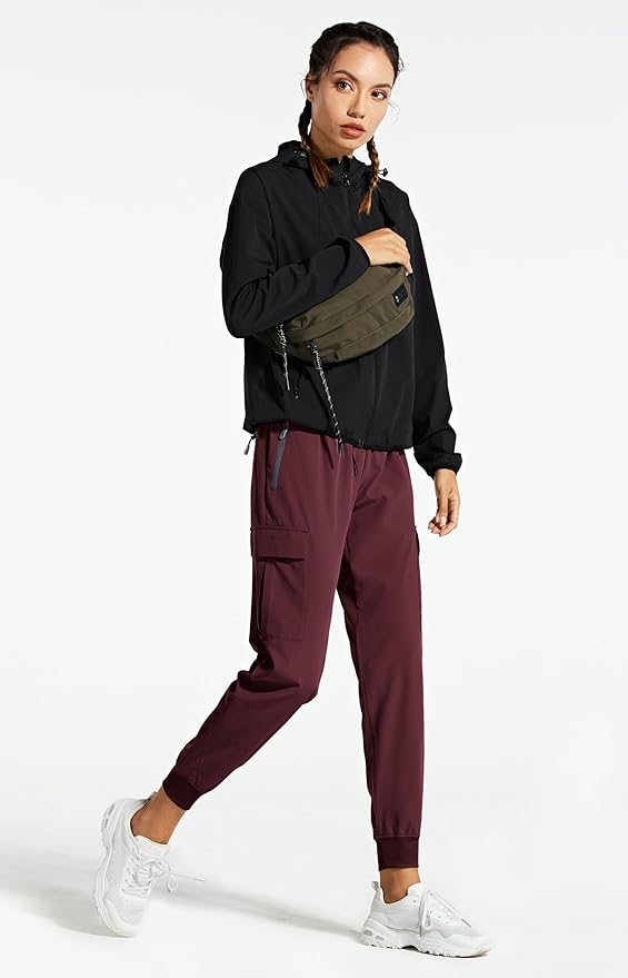 Libin Women's Cargo Joggers Lightweight Quick Dry Hiking Pants Athletic Lounge Casual Travel