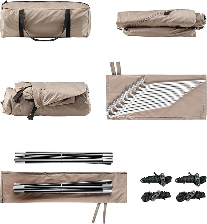 Double Layer Waterproof 2-Person Dome Tent – 4-Season Weather-Resistant Camping Tent for Rain and Wind Protection – Ultralight & Easy Setup Outdoor Gear