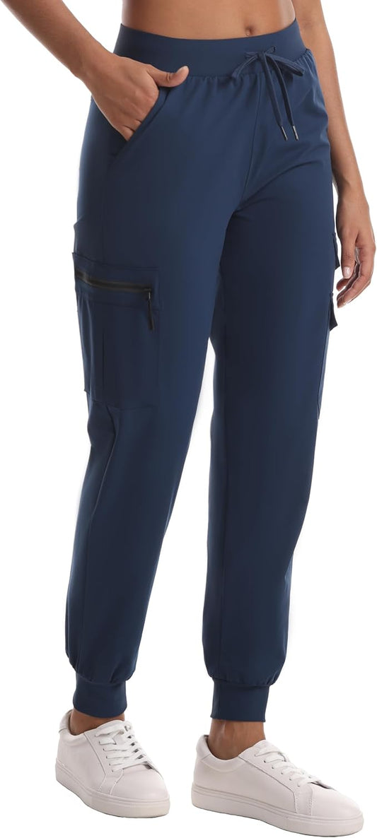 Quick Dry Women's Cargo Pants with Pockets Lightweight Hiking Joggers for Workout Athletic Casual Outdoor Camping
