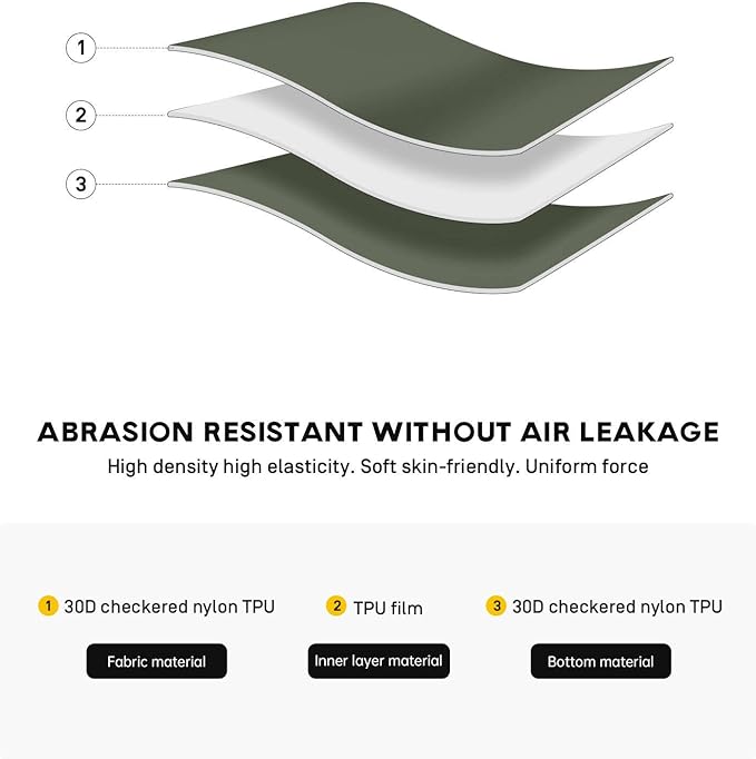 ETROL Portable Inflatable Seat Cushion, Lightweight Camping Air Sitting Pad with Storage Bag and Repair Cloths, Waterproof Air Bleacher Seat Cushion