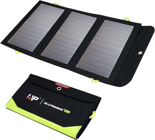 ALLPOWERS 21W 60W 100W 140W 200W 400W 600W Portable Solar Panel (SP002-21W)