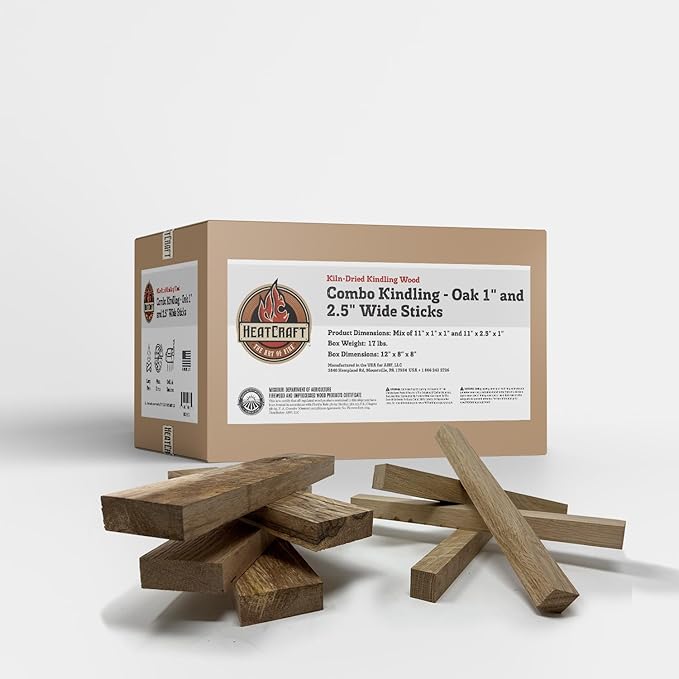 Premium Kiln Dried Wood Kindling for Pizza Ovens, Tabletop Fire Pits & Campfires