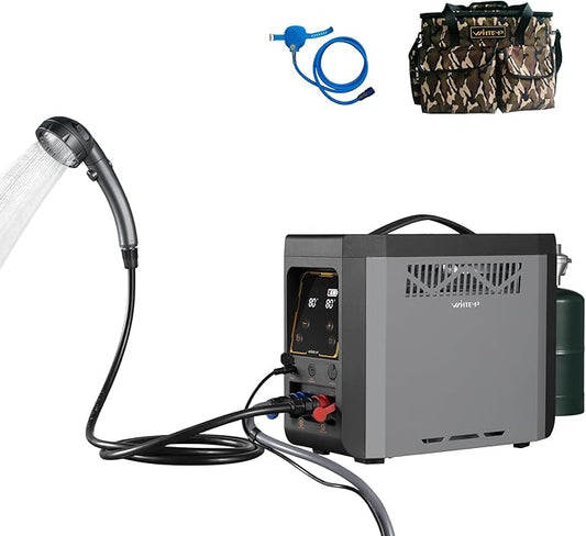 GPT3U Portable Propane Water Heater – Instant Hot Water, Constant Temperature Control, Rechargeable Battery, Safety Protections – Ideal for Camping, Hiking, Beach & Outdoor Adventures