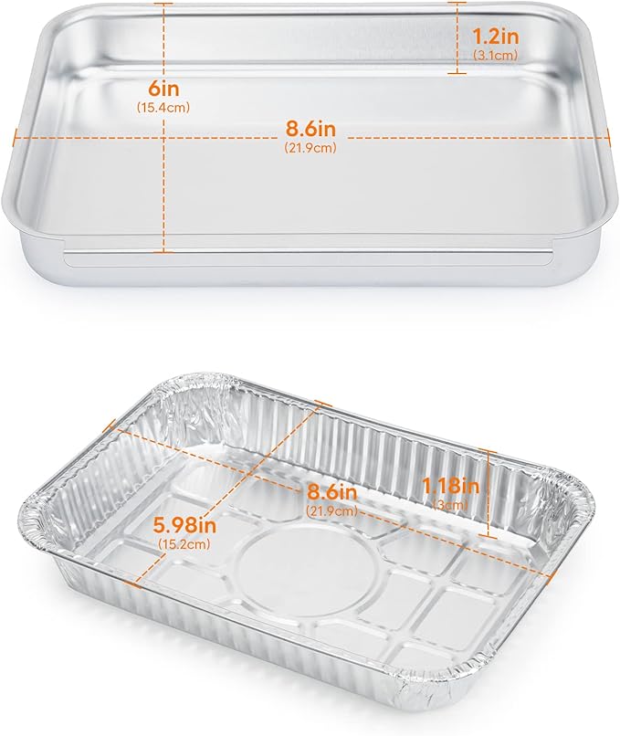 Stanbroil 93305 Catch Pan for Weber Genesis II 3 Burners & Spirit 2/3 Burners, Grease Tray with 15-Pack Foil Liners for Genesis II e-310 e-315 e-325 e-330 e-335 & Spirit e-220 e-320 e-330