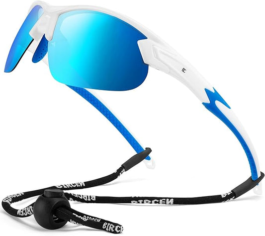BIRCEN Polarized Sport Sunglasses for Men: UV Protection Fishing Shades for Golf Baseball Driving Motorcycle BC3065