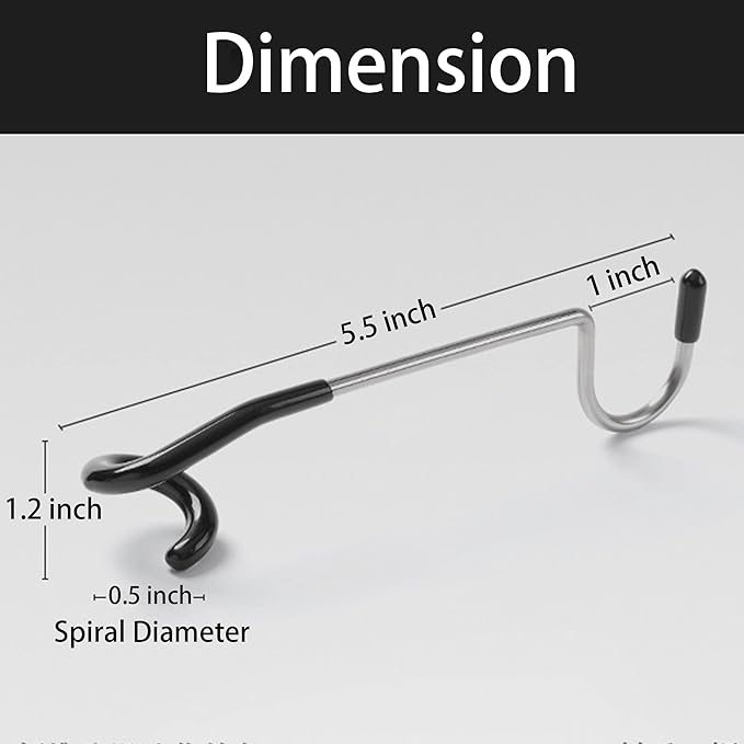 6PCs Garage Shelving Storage & Outdoor Camping Lantern Hooks, Non-Slip Bird Feeder & Kitchen Shelving Pole Hooks