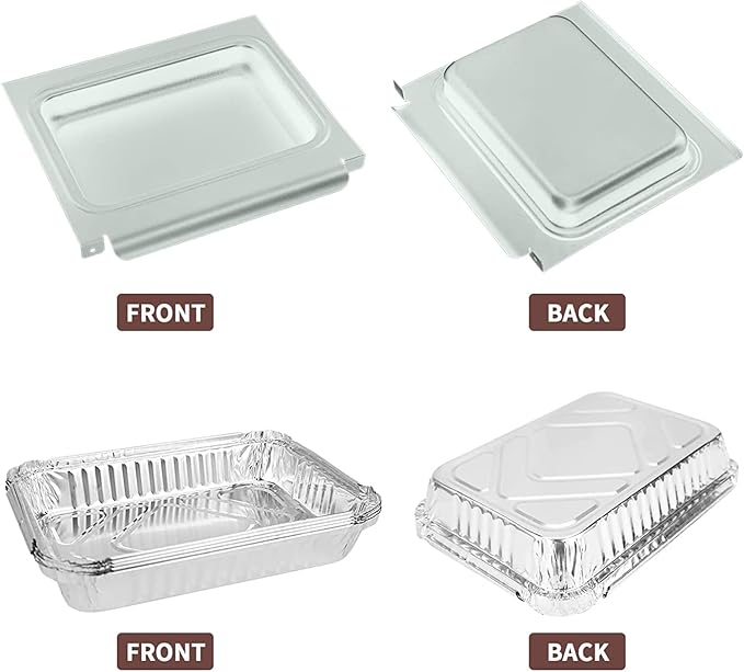 Uniflasy 67047 Catch Pan for Weber Spirit/Spirit II 200/300 Genesis and Genesis II LX200/300 Series Grill for Weber Traveler Drip Tray with 6415 Aluminum Liner, Replacement for Weber 67047 83156 6415