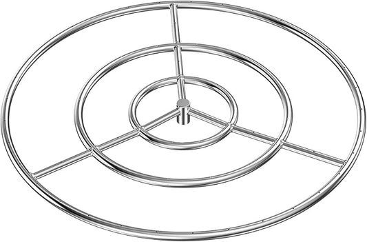 Skyflame 30-Inch Round Fire Pit Burner Ring, 304 Stainless Steel