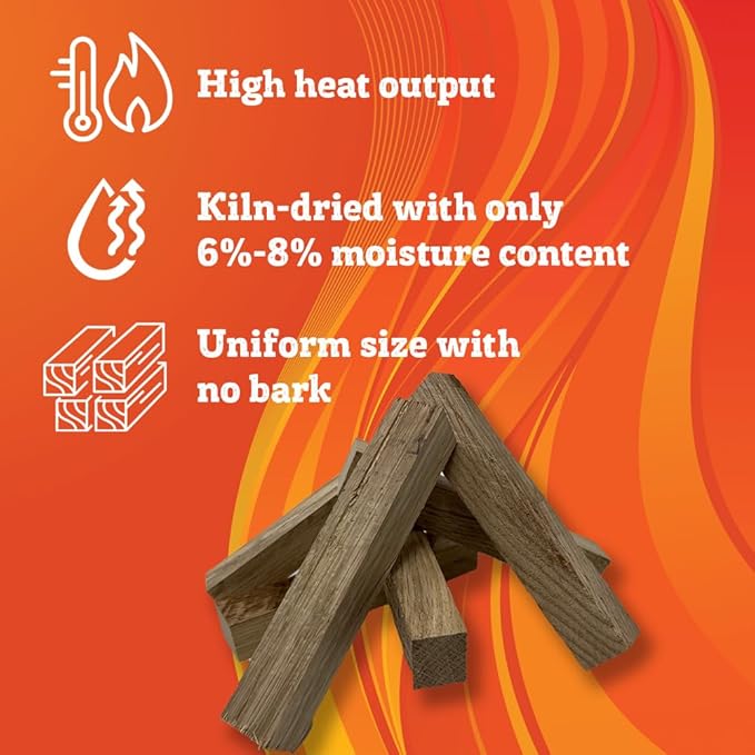 Premium Kiln Dried Wood Kindling for Pizza Ovens, Tabletop Fire Pits & Campfires