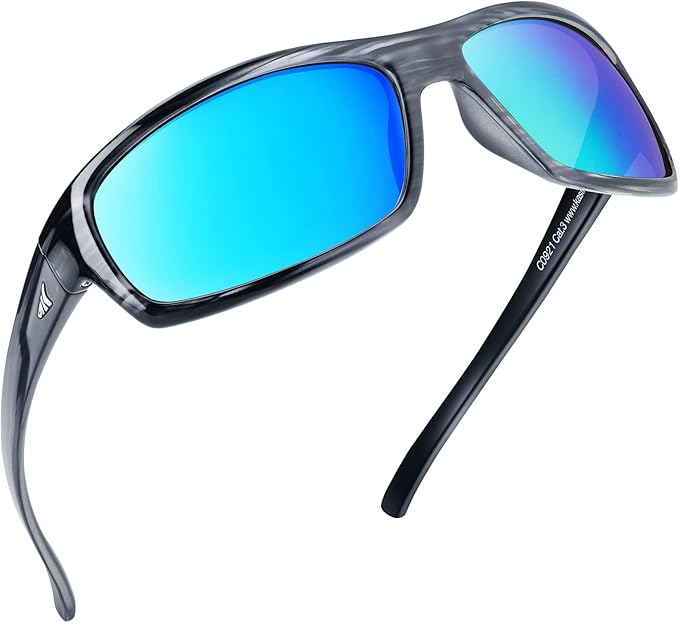 KastKing Kateel Polarized Sport Sunglasses for Men and Women, Ideal for Driving Fishing Cycling and Running,UV Protection