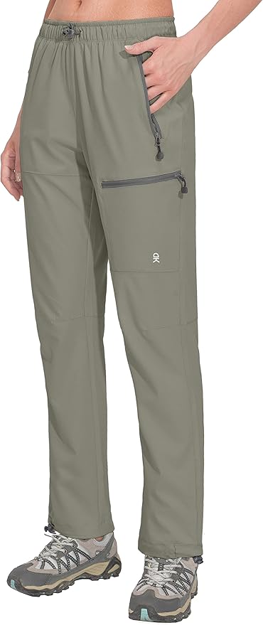 Little Donkey Andy Women's Lightweight Quick Dry Cargo Hiking Pants UPF 50+ Stretch Travel Casual Trousers