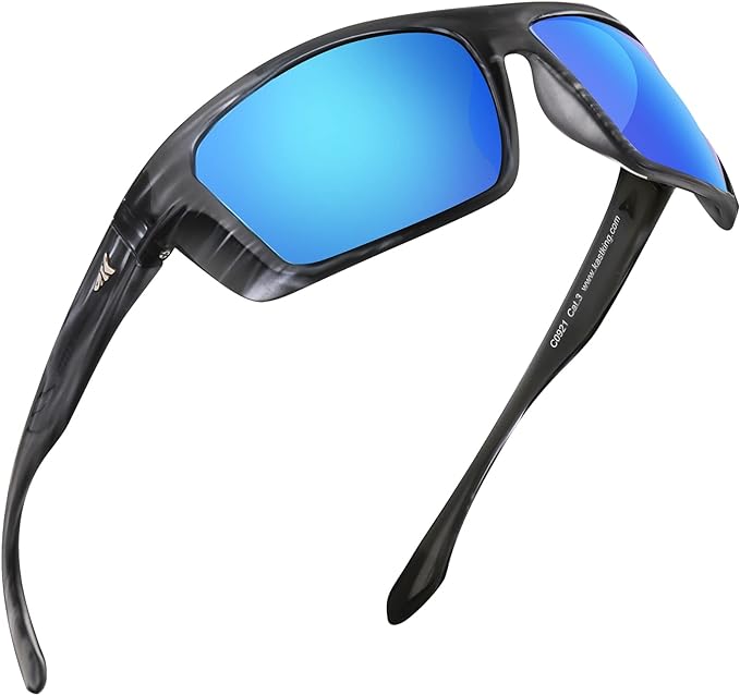 KastKing Huzzah Polarized Sport Sunglasses for Men and Women, Ideal for Driving Fishing Cycling and Running,UV Protection