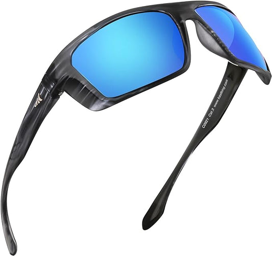 KastKing Huzzah Polarized Sport Sunglasses for Men and Women, Ideal for Driving Fishing Cycling and Running,UV Protection