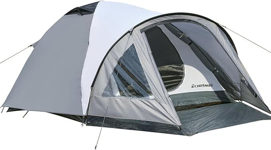 EchoSmile Camping Family Tent for 2-3 Person, Waterproof Dome Tent with Vestibule, Ultralight Easy Setup for Outdoor Camping, 3 Season