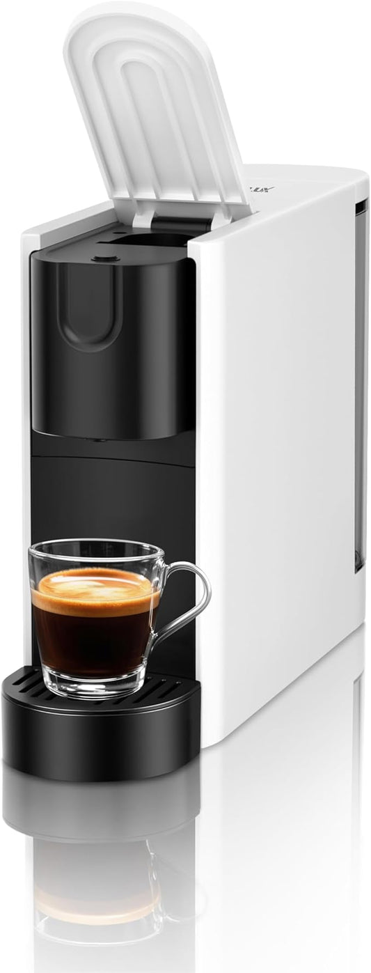 CHULUX RectoCafé Espresso Machine for Nespresso Original Capsule Pod, 20 Bar Professional Italian Pump Coffee Machine, Extra Mini Espresso Maker for Home & Office, White