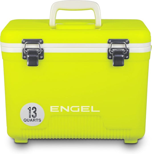 ENGEL 13qt Leak-Proof, Air Tight, Drybox Cooler and Small Hard Shell Lunchbox for Men and Women