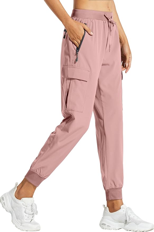 Libin Women's Cargo Joggers Lightweight Quick Dry Hiking Pants Athletic Lounge Casual Travel