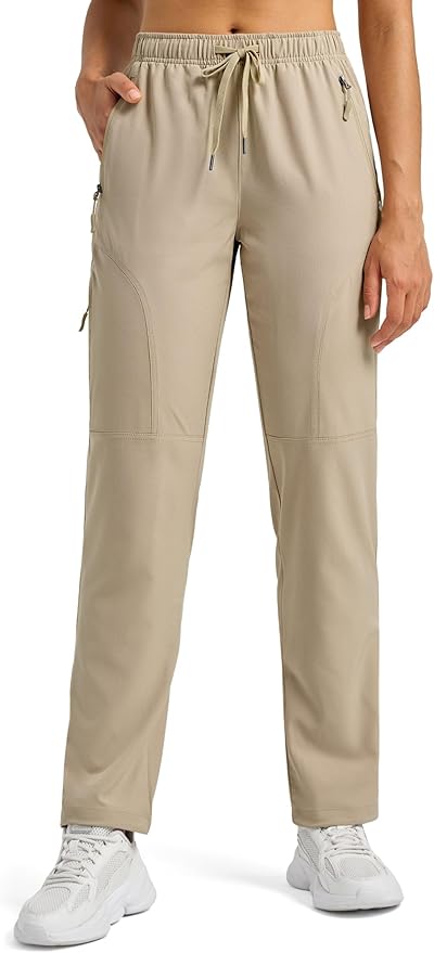Willit Women's Hiking Pants Quick Dry Cargo Pants Lightweight Water Resistant Travel Golf Pockets Petite/Regular/Tall