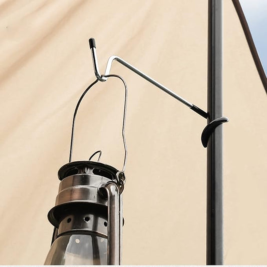 3PCs Garage Shelving Storage & Outdoor Camping Lantern & Kitchen Shelving Pole Hooks