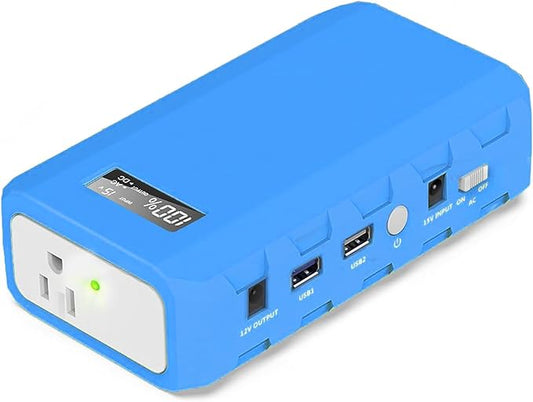 SinKeu Power Bank, 24000mAh with 110V AC Outlet Portable Laptop Battery Bank, 65Watt Portable Power Charger for iPhone 15, Outdoor Camping and Home Office Hurricane Emergency