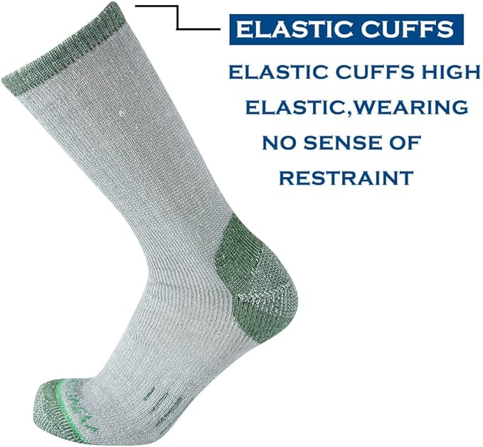 Merino Wool Men Crew Socks Warm Socks Athletic Socks for Men, Suitable for Hiking,Trekking,Camping …